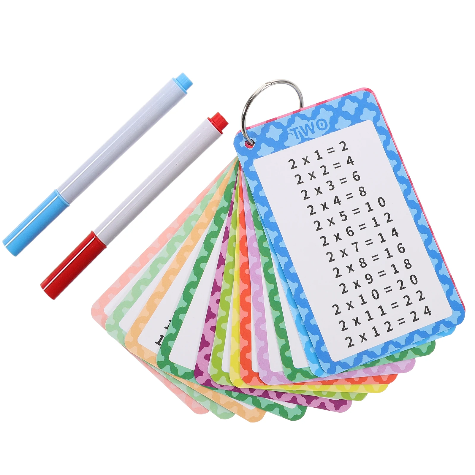 13-teiliges Mathematik-Bildungskarten, Multiplikationspraxis, Trockenblitz für pädagogische Zahlen für Kinder