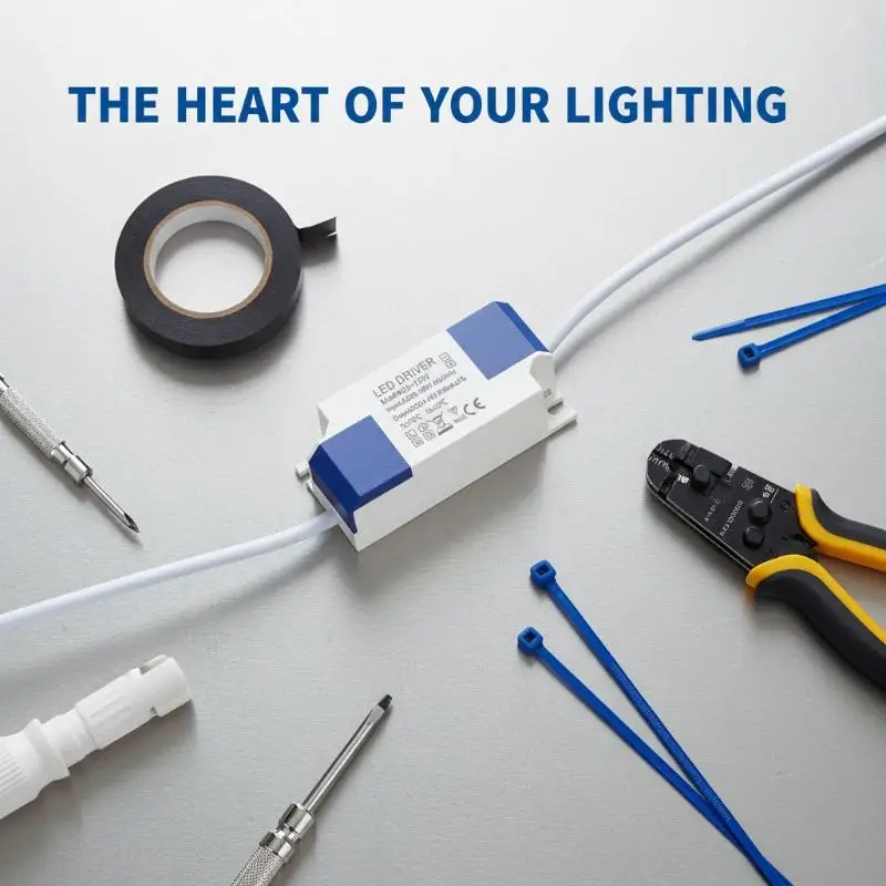 Lighting Transformer 85-265V Constant Current Non-Isolated External LED Driver 1-3W 3-5W 4-7W 8-12W 12-18W 18-24W 24-36W Lamp