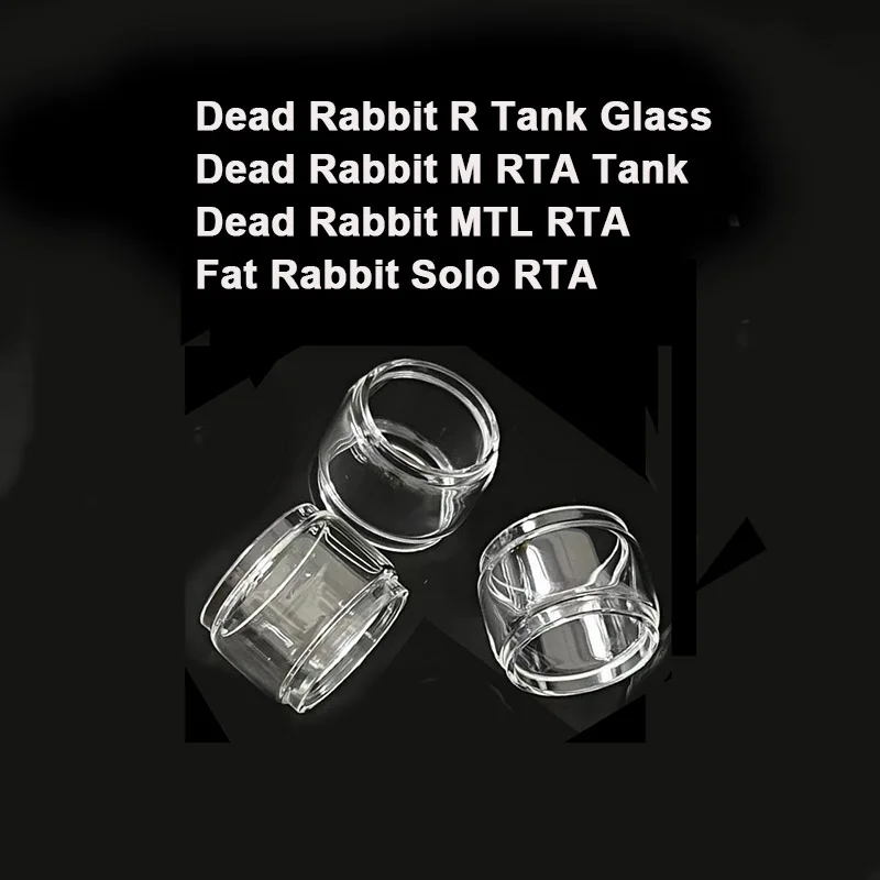 

3 Pieces Bubble Glass Tank for Dead Rabbit R /M Tank Dead Rabbit MTL RTA Fat Rabbit Solo RTA Glass Tank Container