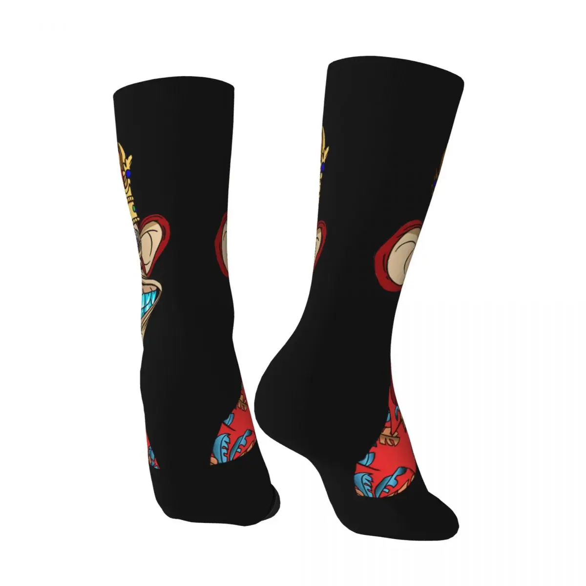 Funny Crazy Sock for Men Bored Ape Yacht Club #6444 Hip Hop Harajuku NFT Non Fungible Tokens Happy Seamless Boys Crew Sock