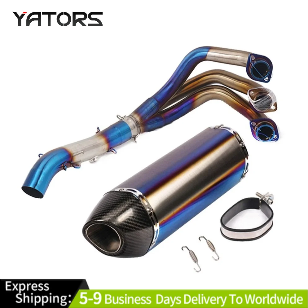 

For Yamaha MT09 FZ09 2014-2020 Full Exhaust Muffler System Manifold Link Pipe Exhaust Systems Exhausts Pipes
