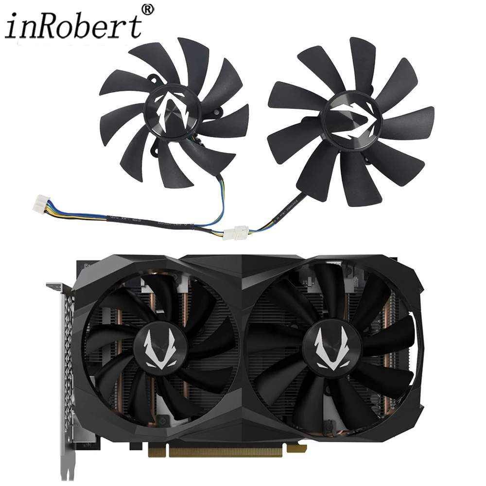 For ZOTAC GeForce RTX 2070 8GB OC Mini Video Card Fan 87MM 100MM GA92S2H GAA8S2U RTX2070 Graphics Card Replacement Fan