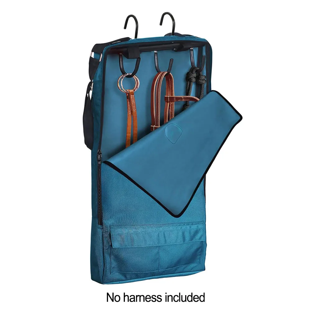 3 Hook Rack Bridle Halter Bag Daily Riding Touch Fasteners Waterproof Fabric Adjustable Straps Daily Use Easy To Clean