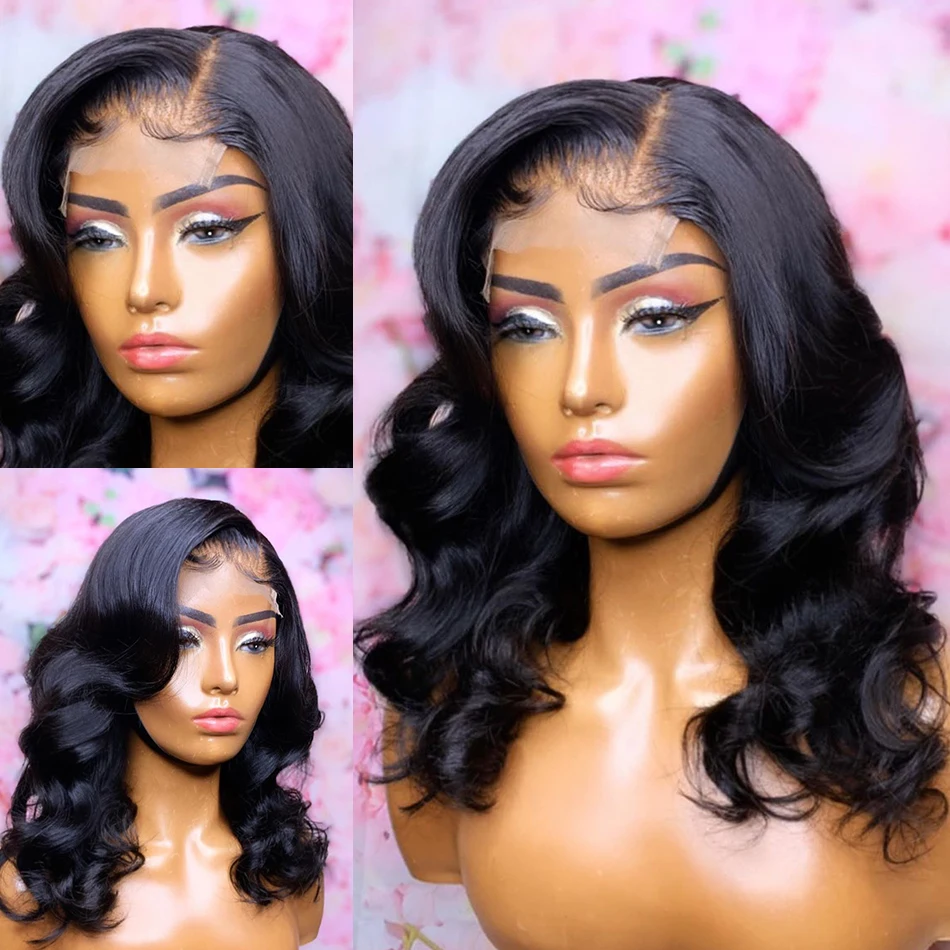شعر مستعار ناعم 180 كثافة 26 بوصة أسود طبيعي مموج طويل عميق من الدانتيل شعر مستعار أمامي للنساء السود مع شعر أطفال بدون صمغ يوميًا