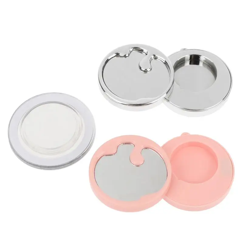 1Set Round Single Grid Magnetic Plate Empty Eyeshadow Box Lipstick Sample Storage Replacement Distribution Tool