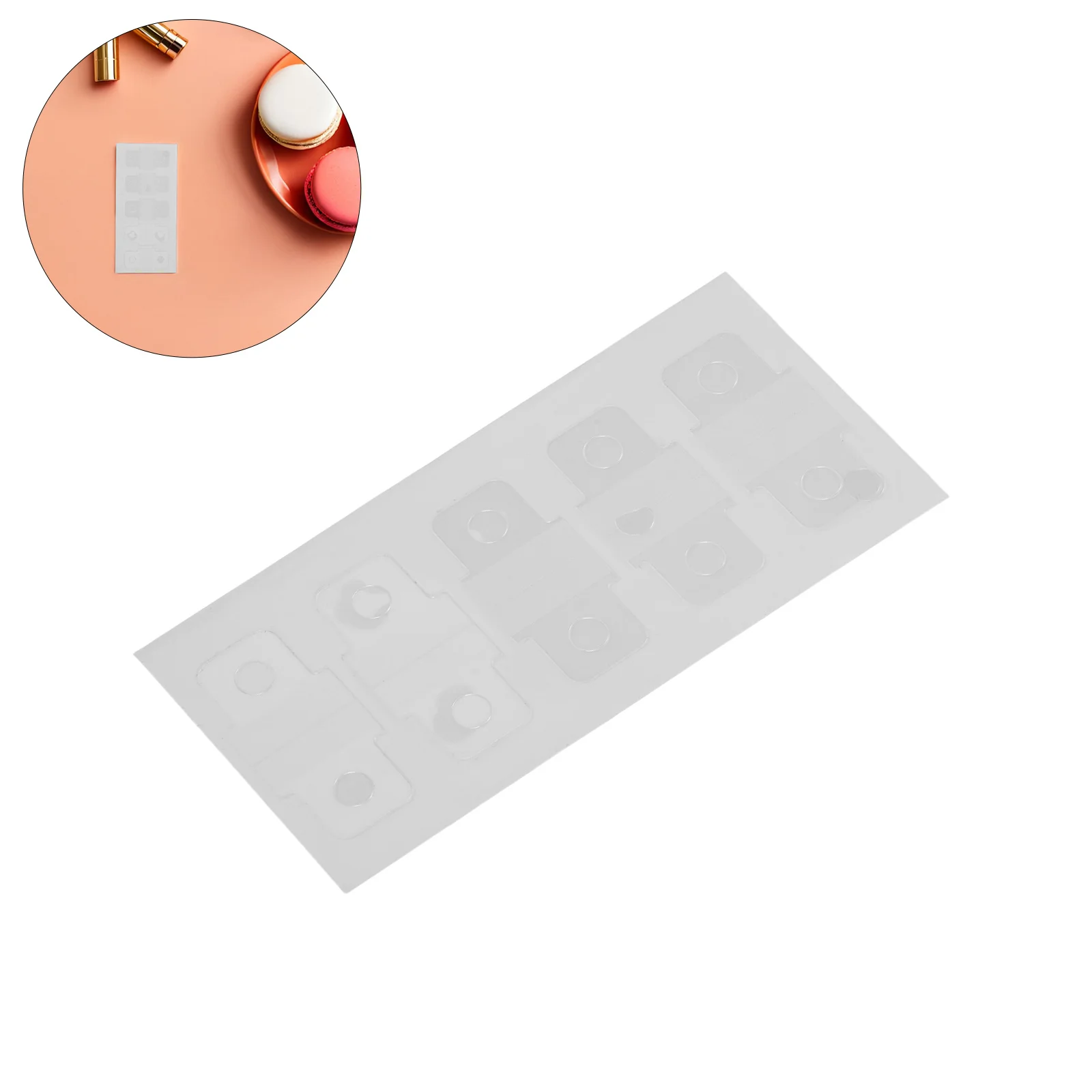 

50 прозрачных наклеек для переплетных отверстий, защитные этикетки для перфорированных страниц, для скрапбукинга, альбомов, офиса, школьных принадлежностей