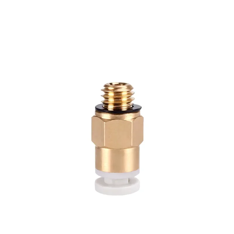 Pneumatic Connector for 3D Printer Remote Extruder Compatible with Reprap M6 Thread 4x2mm Tubing High Flow Fitting