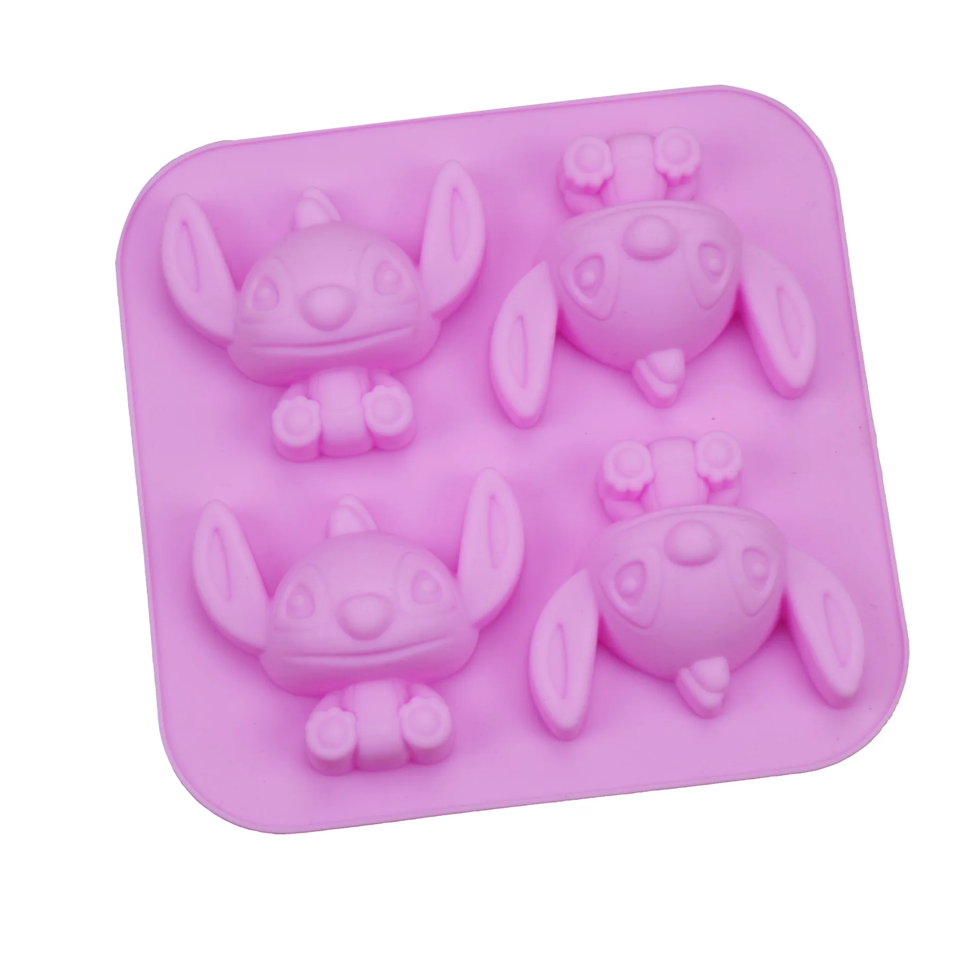 4 Even Cartoon Star Baby Silicone Cake Mold Chocolate Handmade Soap Mold DIY Kitchen Baking Tools DH984