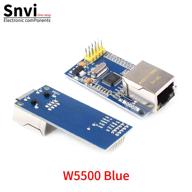 Snvi W5500 Ethernet-Modul SPI zu LAN TCP IP Hardware-Stack-Netzwerkplatine Kompatibel mit Arduino STM32 WIZ820io