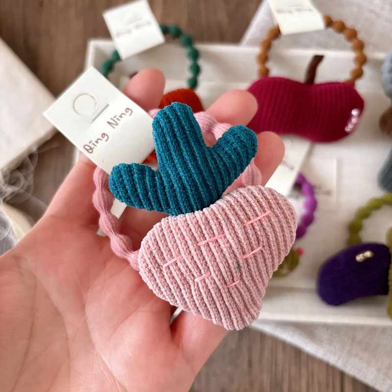 Nette einzigartige Cartoon Scrunchies Kinder Mädchen Kinder elastische Haarbänder Zubehör Krawatte Haarring Seil Kopfschmuck Kopfbedeckung Ornament – Detail 1