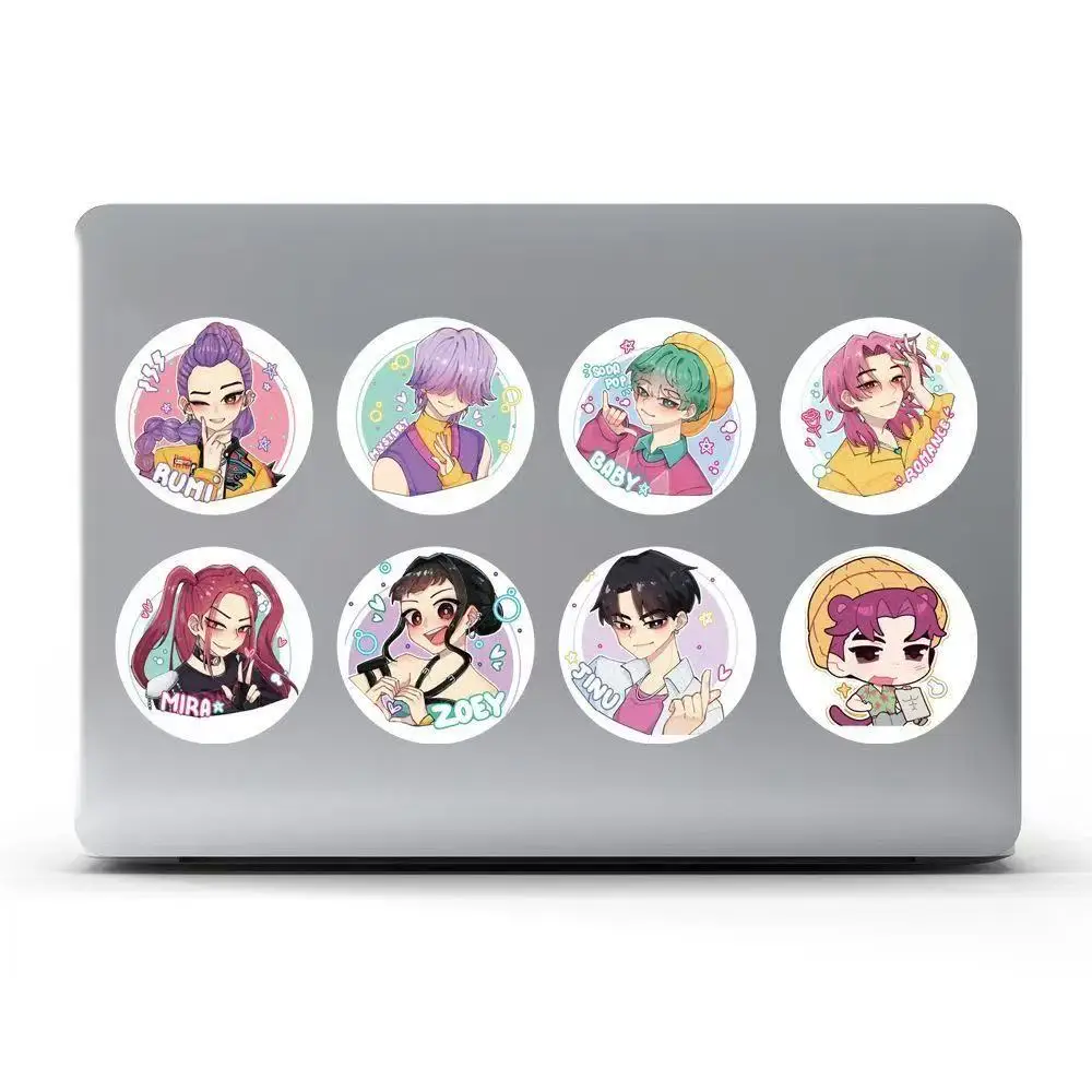 500 pezzi Kpop Demon Hunters Cartoon decalcomania bagagli fai da te telefono tazza chitarra giocattoli per bambini