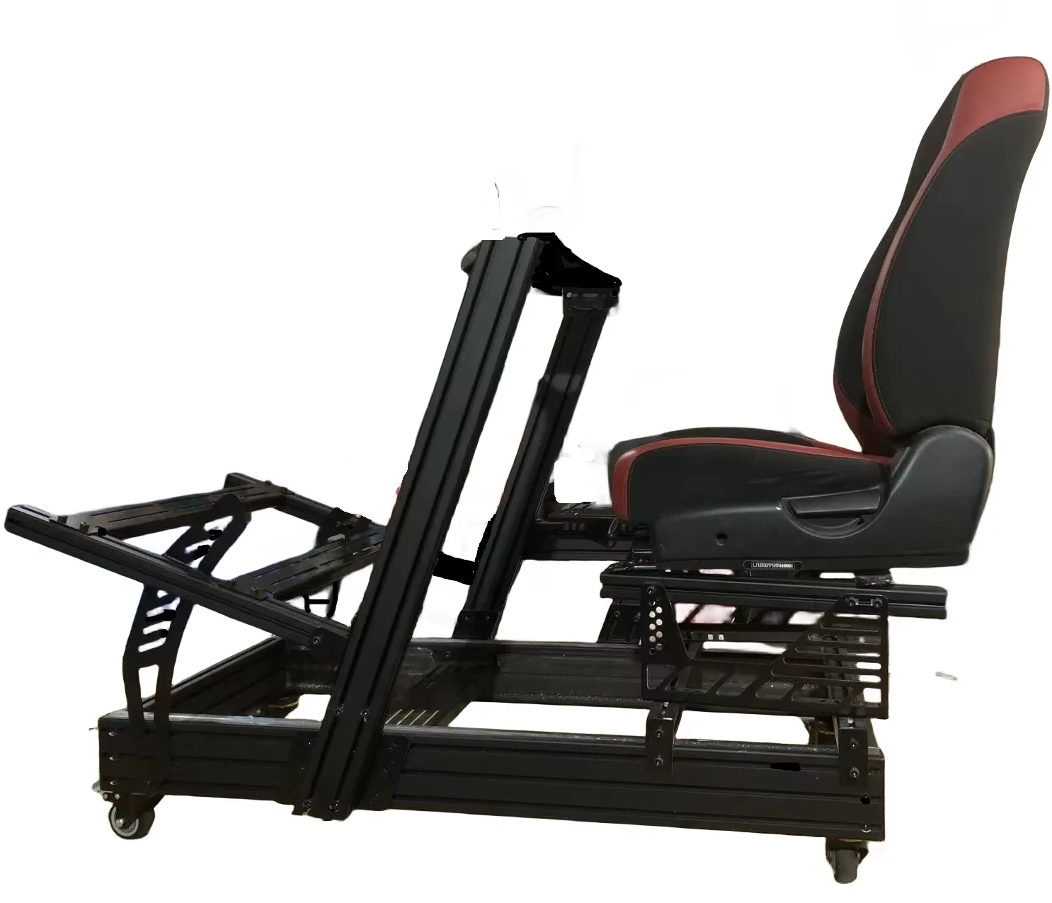 Black Anodized Gaming Driving Sim Racing Cockpit Aluminum Racing Simulator 4080 40120 Home Use Indoor Outdoor