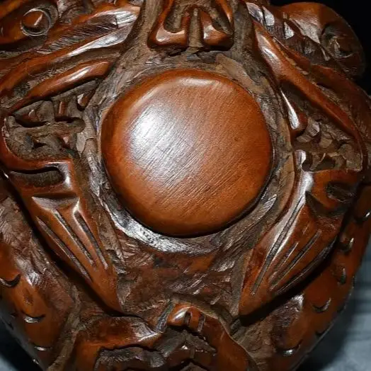 Old Pear lumps Ma Li Mu pipe Beast Head Pattern Long mouthed beast pipe Smoking pipe Wenfang Ornaments Town house