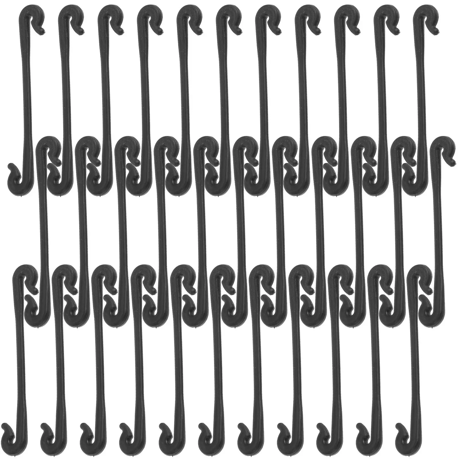 200Pcs Clear Plant Fastening Clips Plastic Vine Ties Flexible Weather Resistant Garden Trellis Clips for Grape Fruit Tree Branch