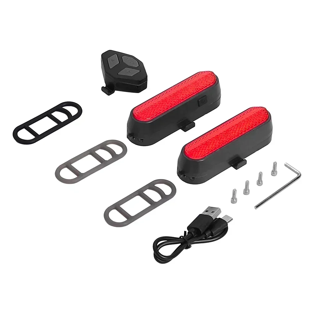 Wireless Remote Control Turn Signal Light for Electric Scooter Accessories Night Safety Warning Lamp Turn Signal Side Trim Cover