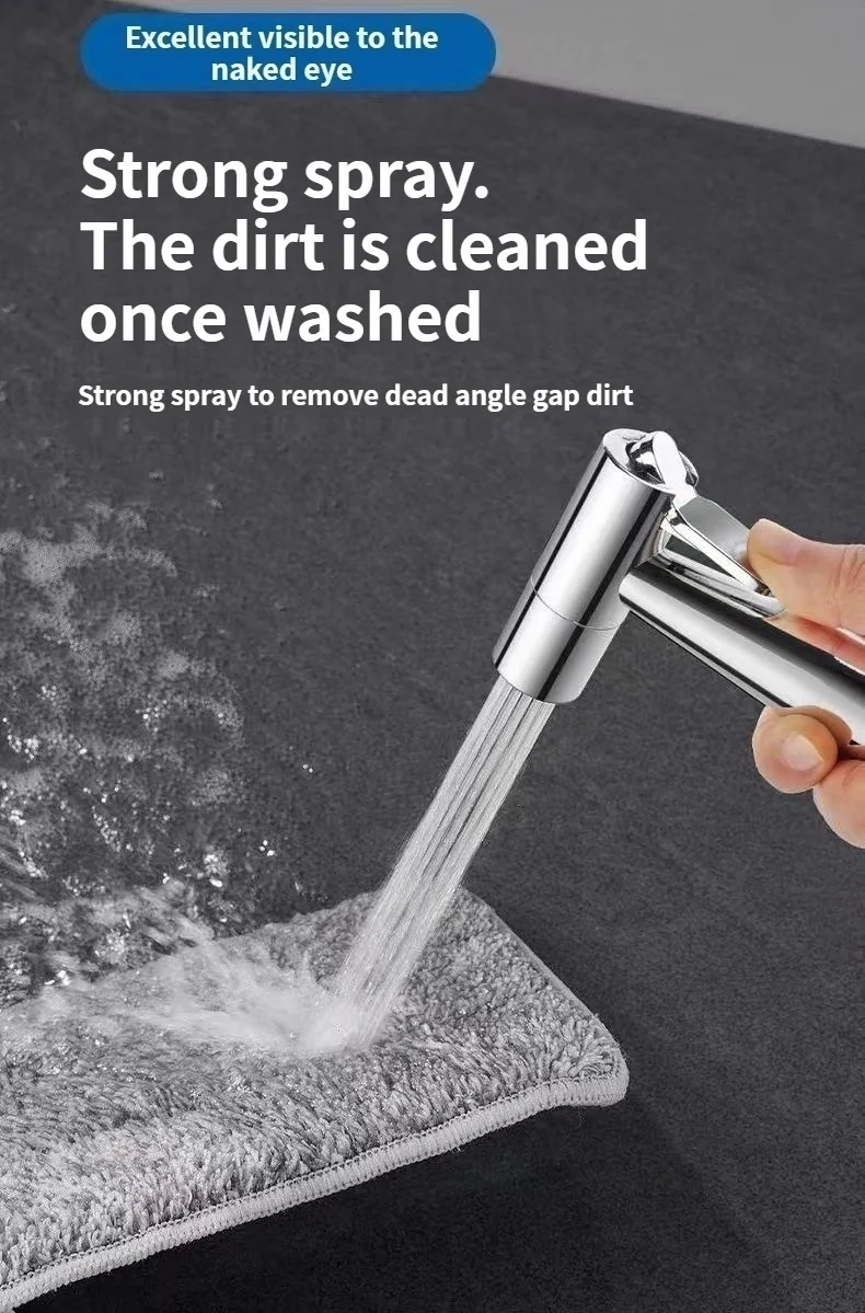 สายต่อหัวฉีดชำระภายนอกสำหรับโถสุขภัณฑ์ ท่อน้ำแรงดันสูงสำหรับชำระล้าง