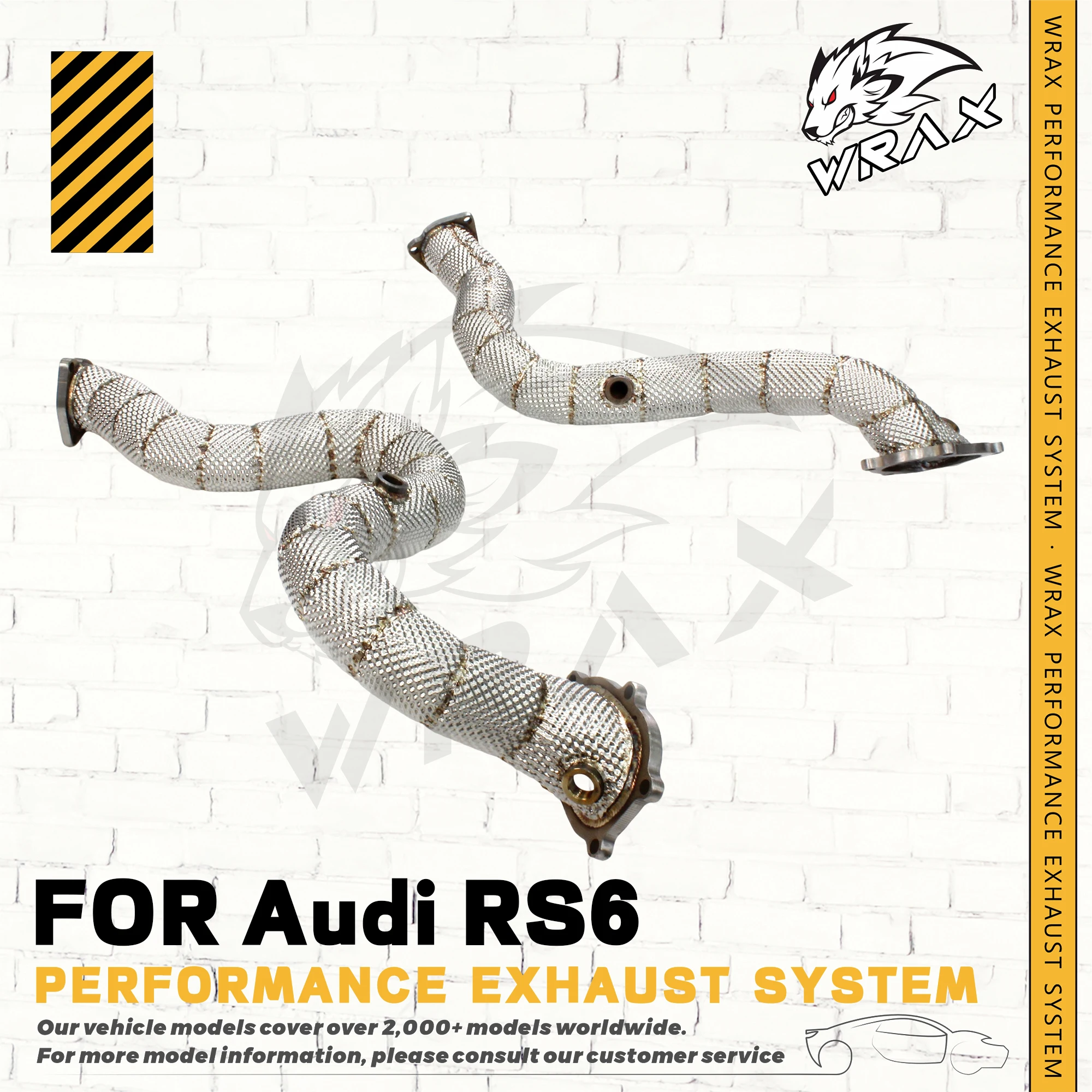

WRAX Downpipe Exhaust For RS6/RS7 C7 High Performance Tuning Kit — Available in Catalyzed or Catless Downpipe car accessories