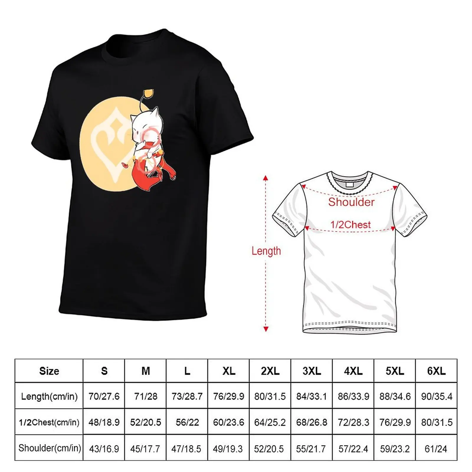 DANCER MOOGLE FFXIV T-Shirt man clothes anime funny t shirts for men