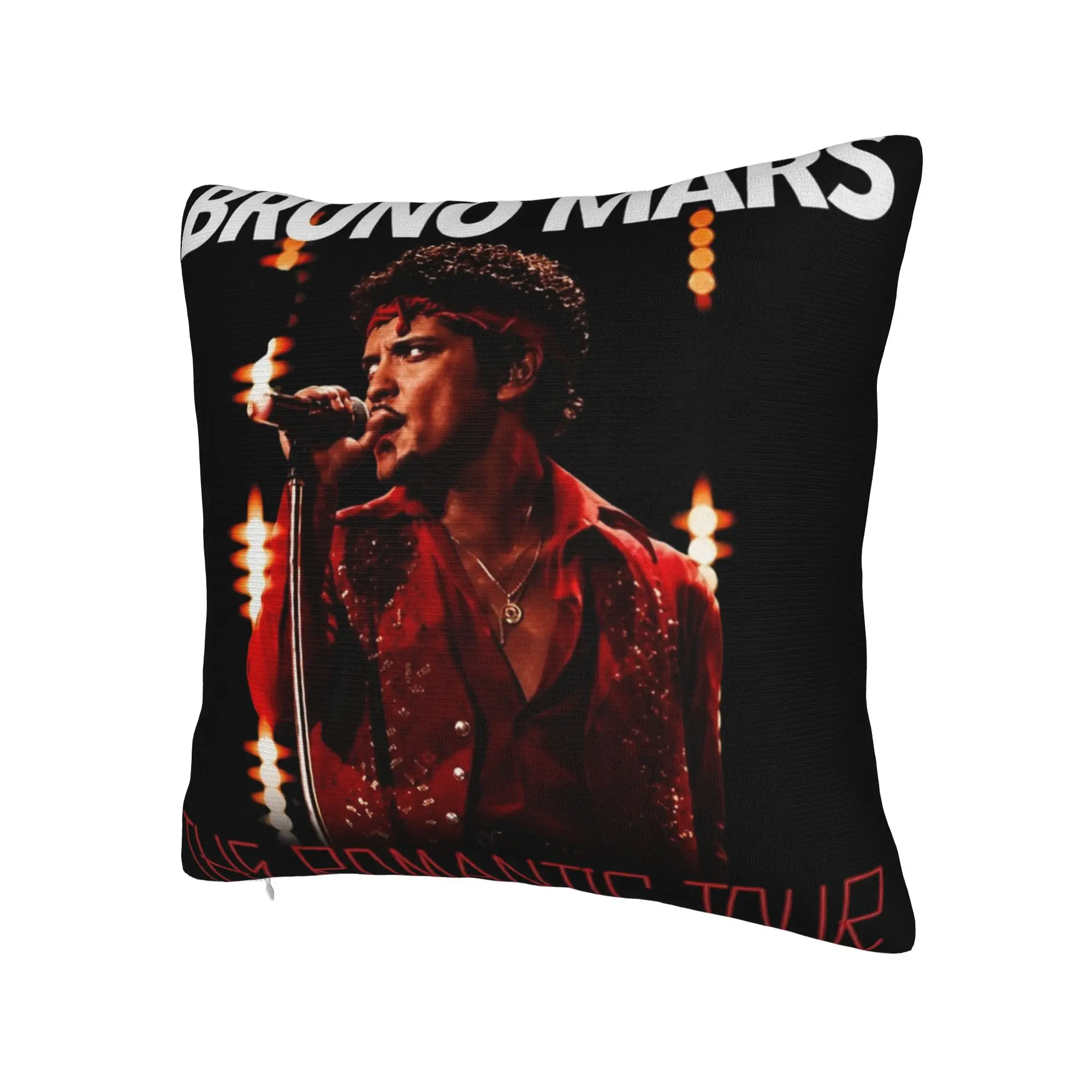 Decorative Pillowcase Bruno Mars Romantic Tour 2026 Stuff Car  Throw Pillow Case Cover Square Multi Size