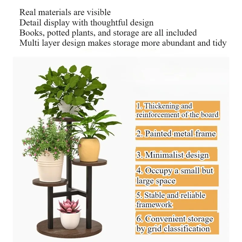 Living Room Flower Rack, balcony Floor Standing Flower Rack, Succulent Rack, Indoor Multi-Layer Floor Standing Flower Rack image 6