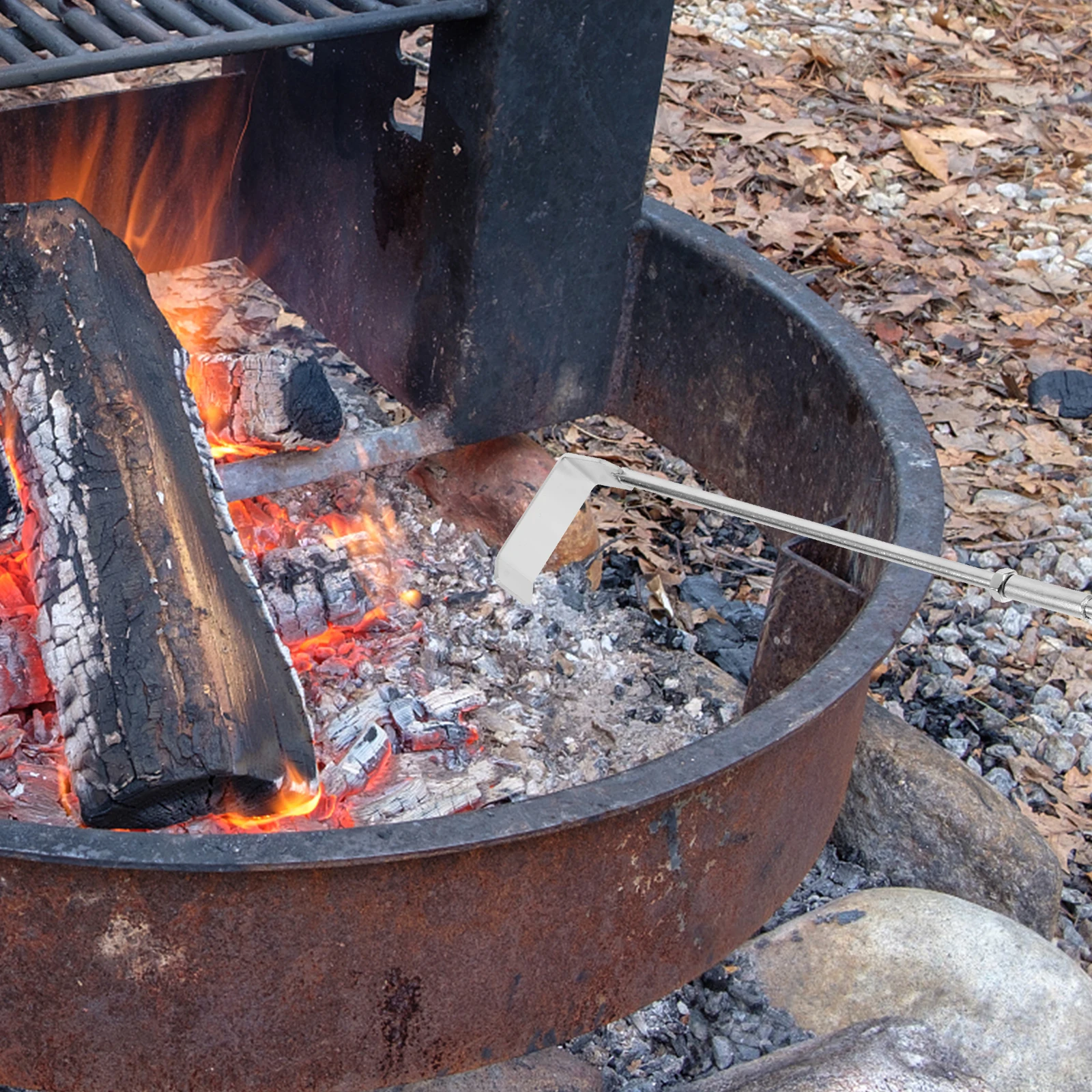 

Oven Cleaning Rake Charcoal Grill Parts Bbq Pizza Stainless Steel Commercial Cleaner Starter for Scoop