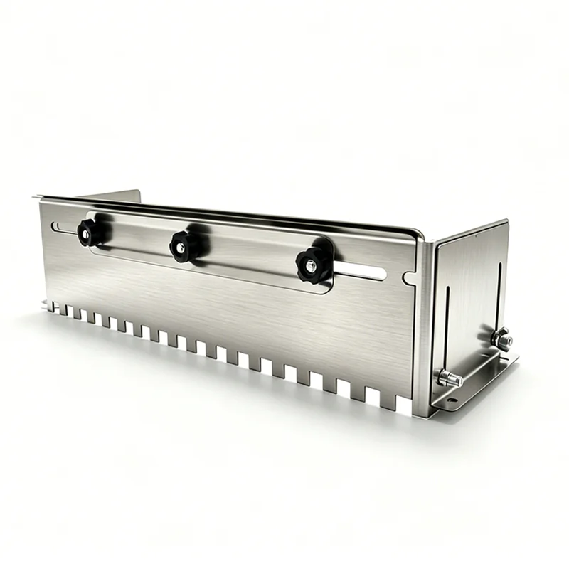 400-800mm Adjustable Stainless Steel Notched Trowel Mortar Comb Fast Equal Adhesive Spreader for Floor Tile Installation