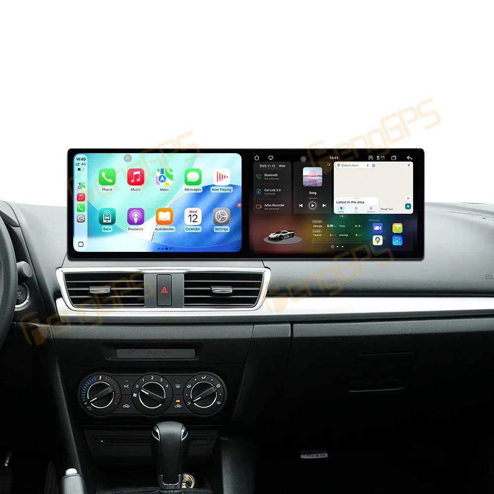 

Двойной 10,1 HD-экран для Mazda Atenza 2017-2019 Android 15, автомобильный радиоприемник CarPlay, GPS-навигация, мультимедийный плеер, стерео головное устройство