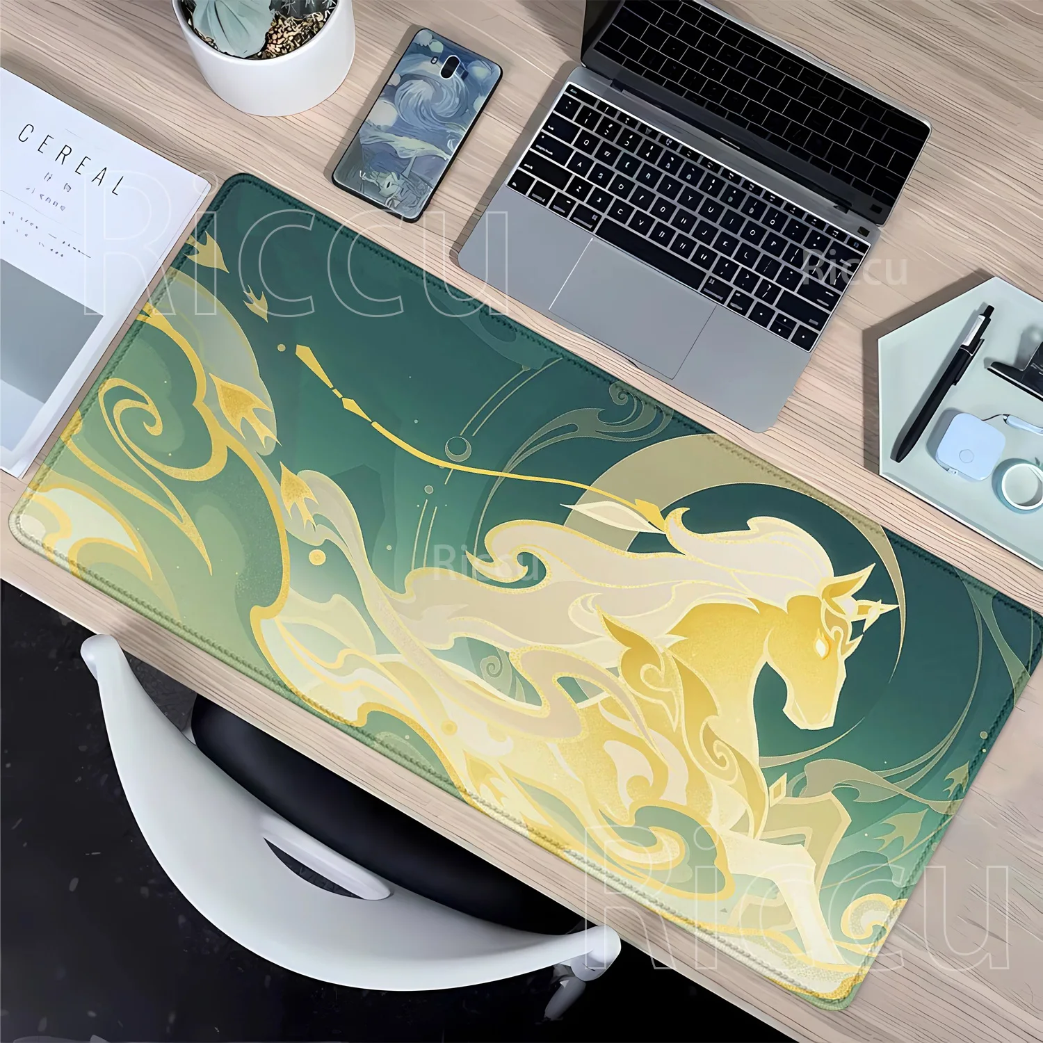 Podkładka pod mysz z nadrukiem – Desk Setup Anime recenzja i cena