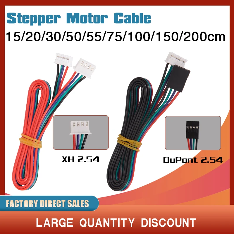 Cabos de impressora 3d hx2.54 4p-ph2.0 6p um2 um2 um2 + 2 estendido + stepper motor cabo atacado qualidade superior