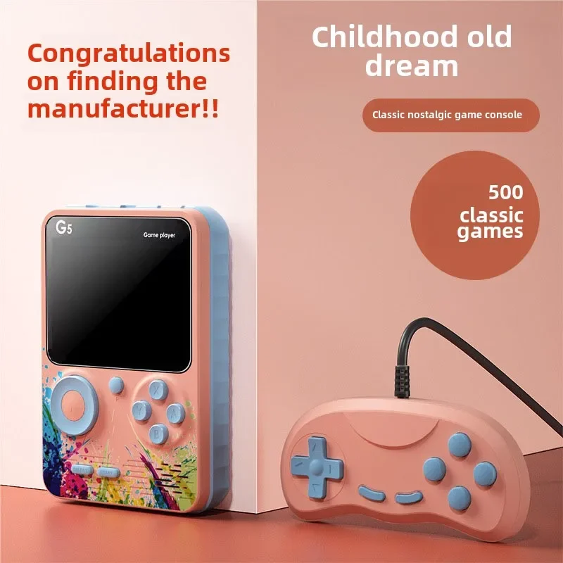 

500 in 1 Handheld Game Player 3 inch Handheld Classic Arcade Retro Console for Kid Video Games Boy Girl Doubles Emulator TV