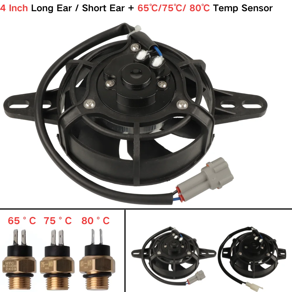 12V M16 Water Temp Thermostat Switch Temp Sender Motorcycle Electric Radiator Cooling Fan for 125 150 200 250 300 400 450