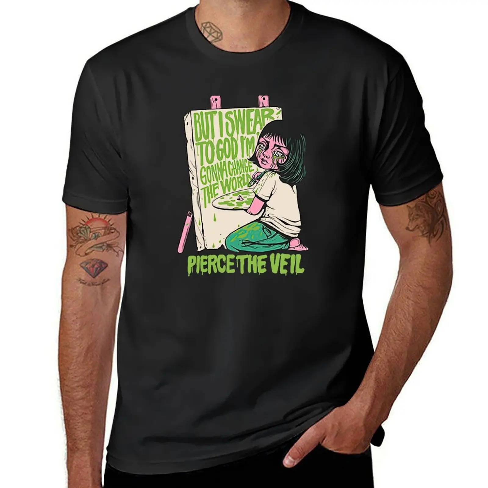 

Pierce The Veil T-Shirt Short sleeve tee tees quick drying new edition plain black t shirts men