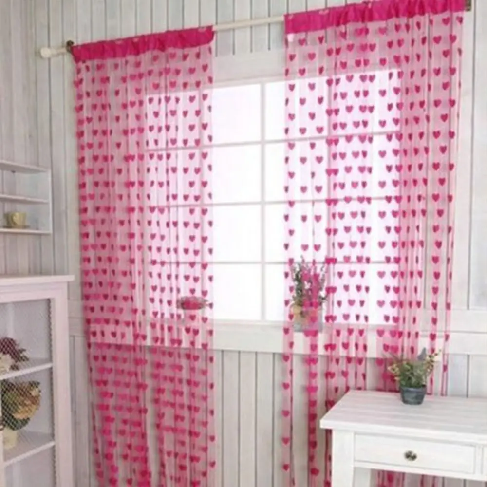 New Arrivals String Door Loving Heart High Quality Tassel Pattern Window Curtain