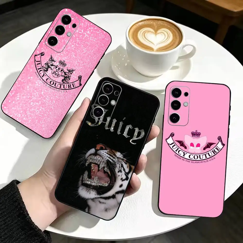 Fashion J-Juicy C-Couture   Soft Silicone Case For Samsung S20 S21 S22 S23 S24 S25 S26 Ultra Plus Lite S24 FE Fundas