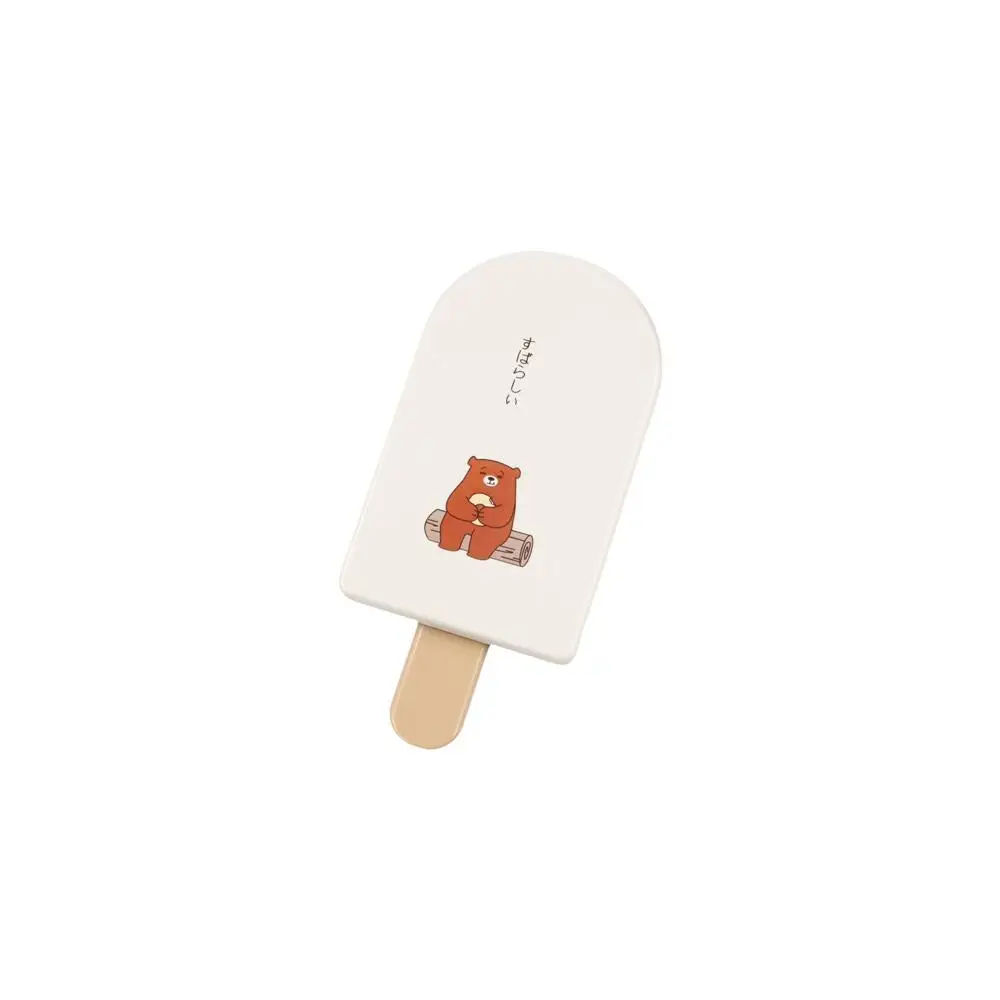 

Wear-Resistant Ice Cream Shape Hand-Held Mirror With Comb Mini Compact Make-Up Mirror Folding Square Cosmetic Mirror Travel