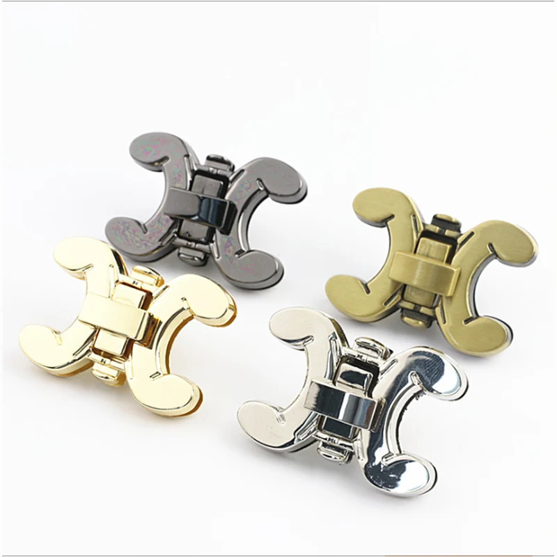 1pcs Metal Decoration Shape Turn Lock Twist Lock Clasp for Leather Craft Women Bag Handbag Shoulder Bag Purse DIY Accessories