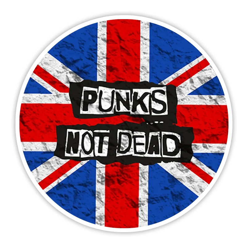 

Self-adhesive Vinyl Decal Punks Not Dead Car Sticker Waterproof Auto Decors on Bumper Rear Window Laptop #10864