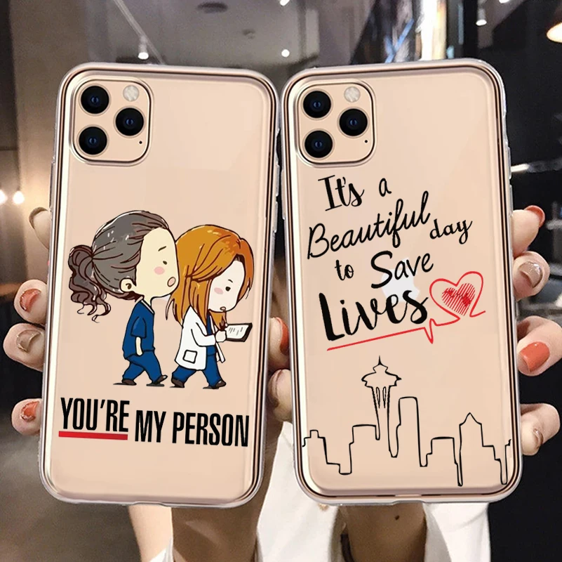 Greys Anatomy You are my person Phone Cover For iPhone 11 12 13 14 15 16 Pro Max 16 15 14 Plus 13Mini Soft Silicone TPU Case