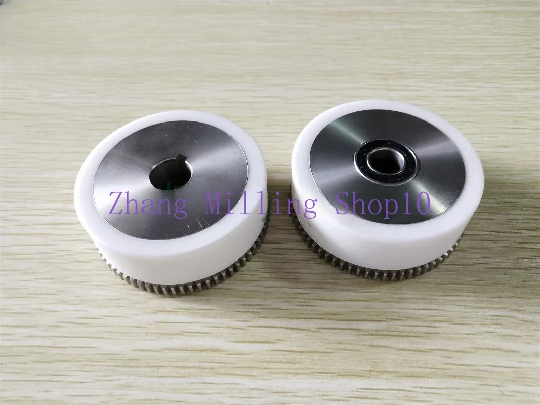 Wire EDM Machine S414 S415 White Ceramic Tension Roller Stainless Steel Gear Set For CNC Sodick Machine Series Part