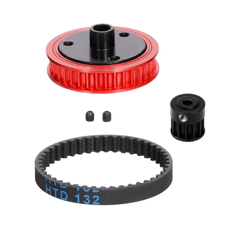 RC 3.2/5.0 Belt Drive Transmission Gears System for 1/10 RC Car Crawler Axial SCX10 & SCX10 II 90046 Upgrade DIY Parts