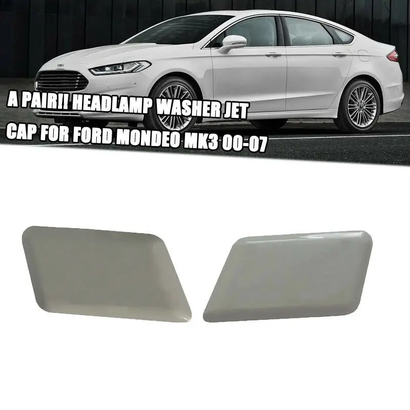 

For Ford Mondeo MONDEO 00-07 MK3 front bumper headlight spray cap spray nozzle cover