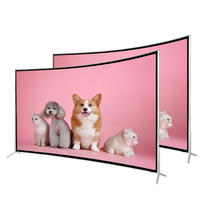 Televisor Inteligente 4K de 50 55 60 65 100 Pulgadas, Sistema Android 11.0, Venta al por Mayor, Pantalla Curva FHD UHD, Televisor LED LCD Inteligente