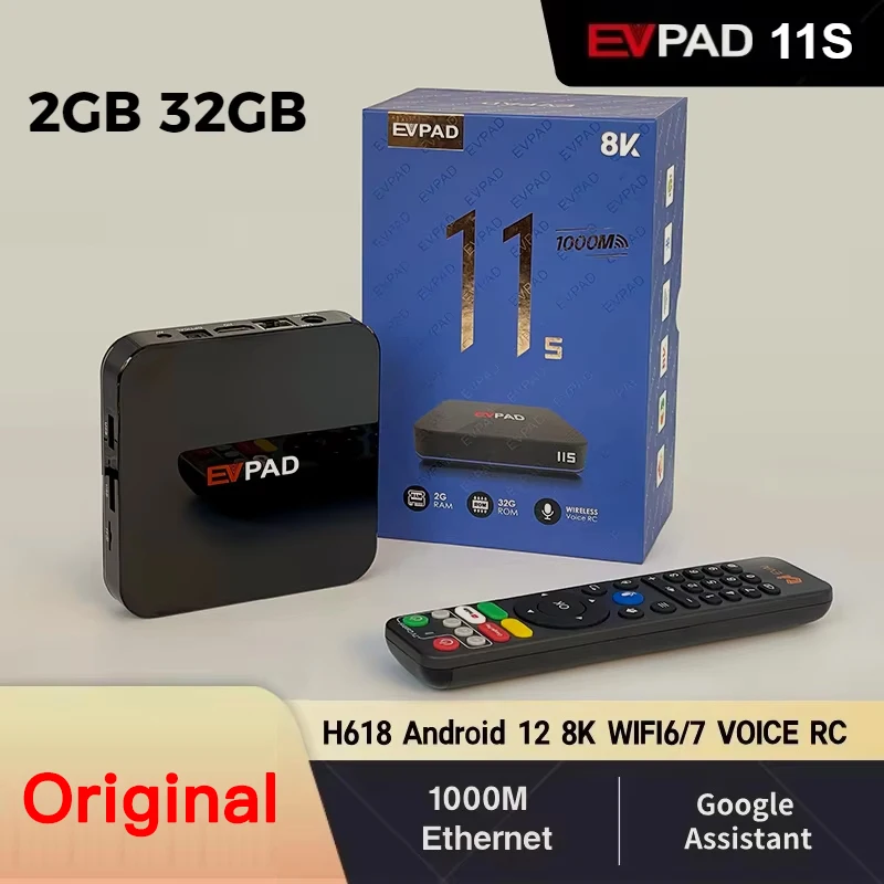

Evpad 11S Smart TV Box Allwinner H618 Android 12 8K Set Top Box Hot in Korea Japan USA Singapore Canada UK Australia Fm