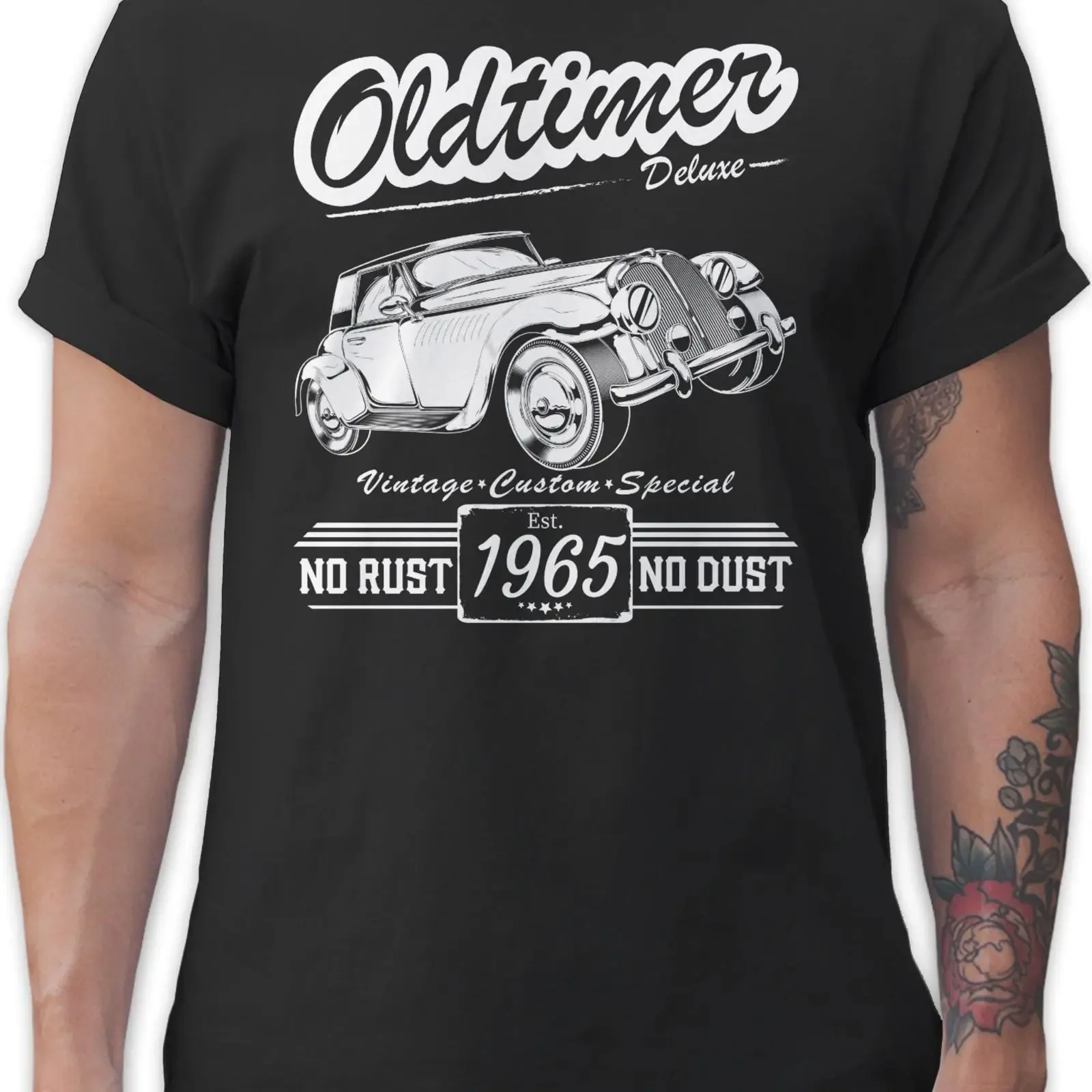 T Shirtracer Shirt Sechzig Oldtimer Baujahr 1965 60 Geburtstag vintage Washed fashion homme Versatile Stretched Comfortable