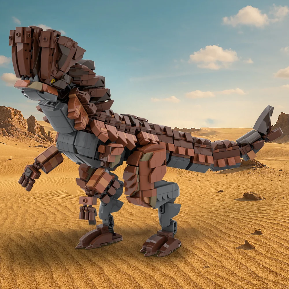 Moc monstro caçadores barroths blocos de construção modelo dinossauro monstro personagem tijolos montado brinquedo para crianças presente