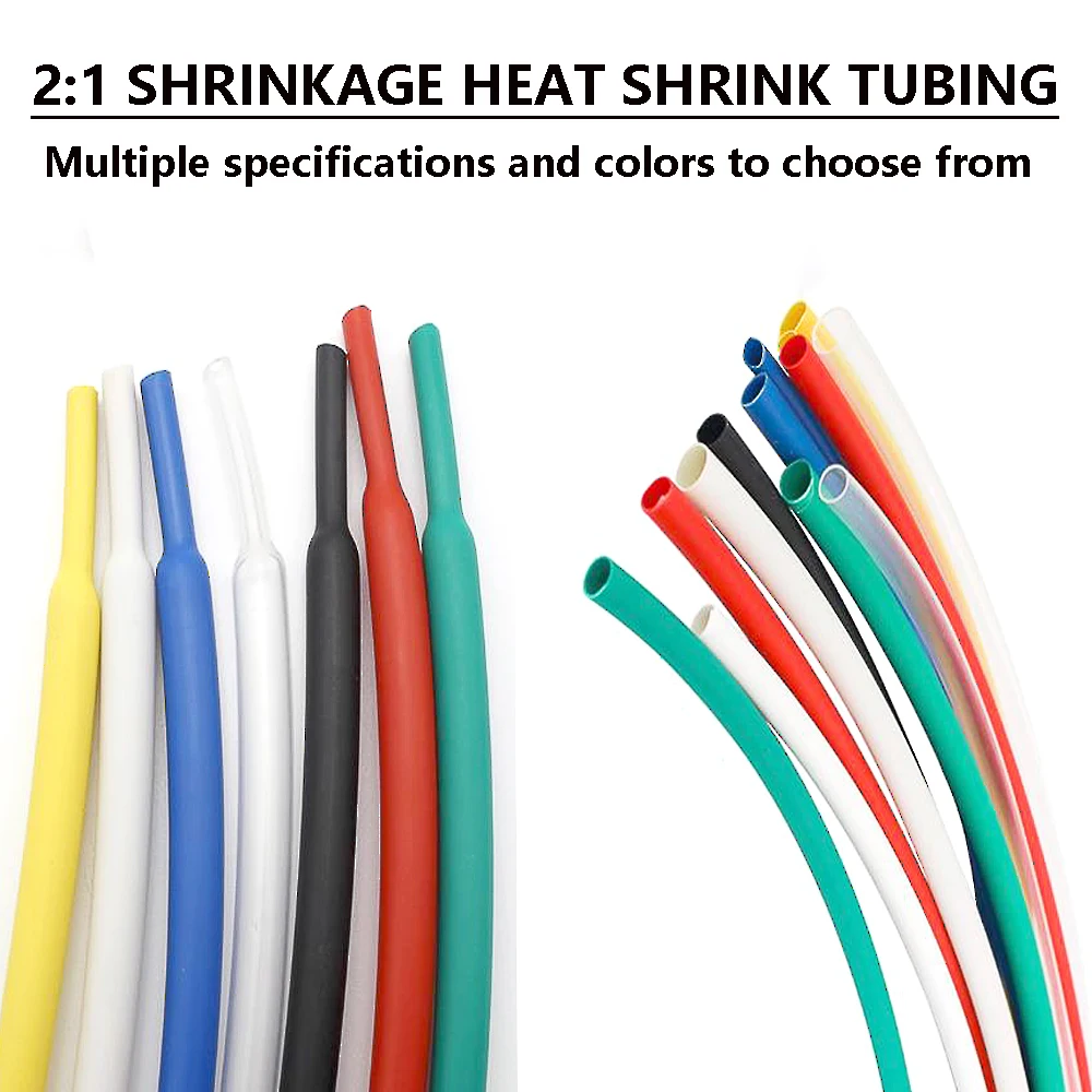 5mm Shrinkage ratio of 2:1 White wordless flame retardant PE conduit after shrinkage ≤2.5mm For Can be used for printer printing