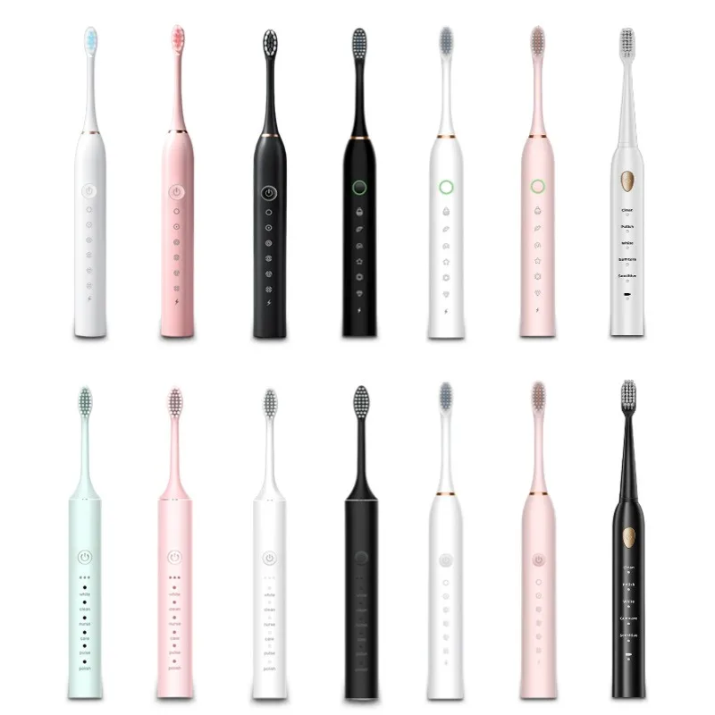 

Couples Electric Toothbrush Set Soft Bristles Waterproof Portable for Adults and Kids Home Cleaning Toothbrush