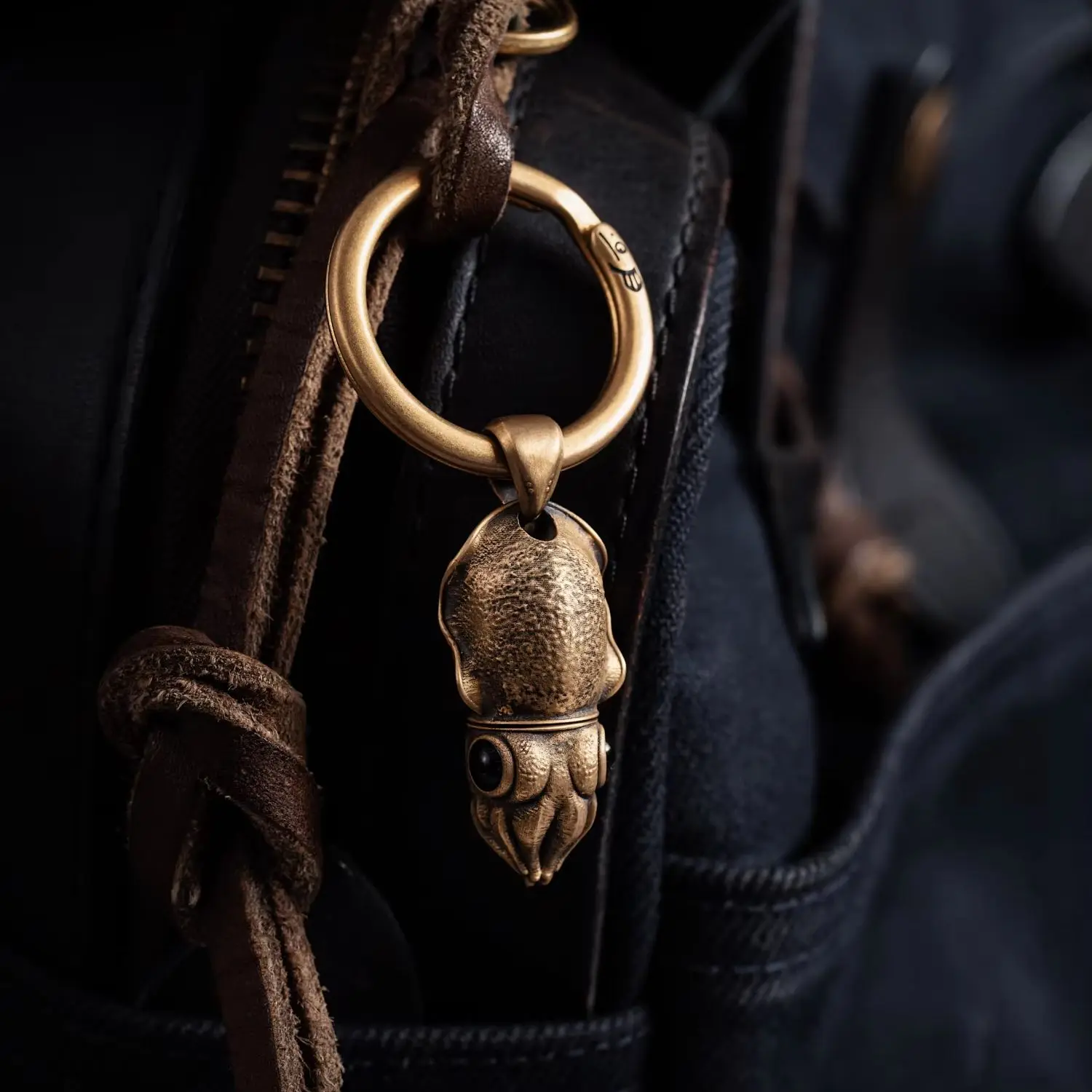 COPPERTIST.WU Cuttlefish Box Opener Pendant Necklace Cute Box Cutter Dangle Charm Squid Jewelry Gift for Men Women
