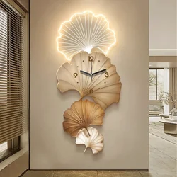 High Quality Silent Wall Clock Unique Design Nordic Luxury Design Wall Clock Living Room Bedroom Reloj Pared Home Decoration