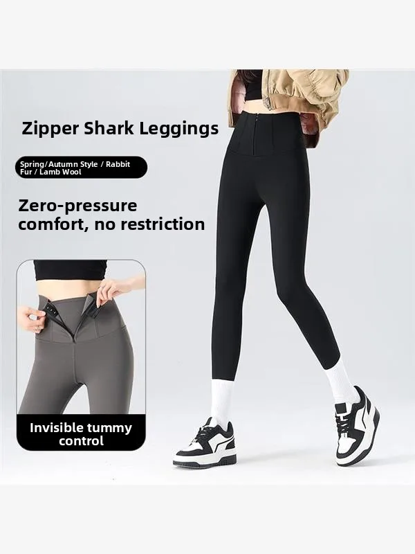 سراويل يوجا مبطنة بسحاب للنساء، سراويل يوجا مبطنة من Fce، سراويل ضيقة لرفع المؤخرة، ملابس ربيع الخريف